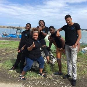 Nos jeunes en service civique soit, jordan BORDEY , Raphael SALCEDE, Ildiana PHILETAS et anciennement Willan ERRIN